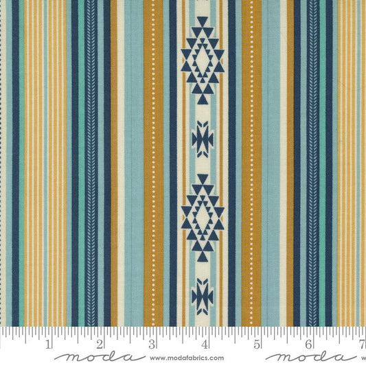 Saddle Ranch Blanket Stripes Southwestern in Saddle Multi designed by Moda Fabrics 44 inches wide 100% Cotton Quilting Fabric