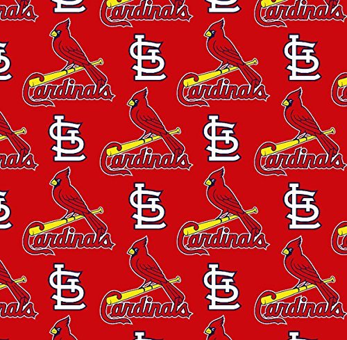 Saint Louis Cardinals MLB Baseball Logo 58" Fabric Traditions Cotton Fabric MLB-6653B