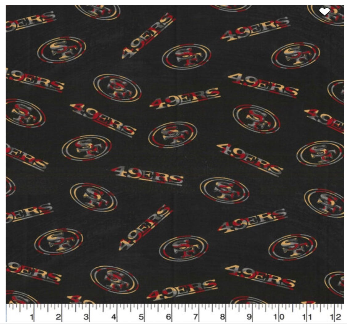 San Francisco 49ers NFL Football Camo Fabric Traditions Cotton Fabric NFL-70449D
