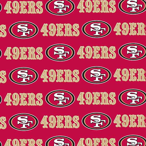 San Francisco 49ers NFL Football Red Fabric Traditions Cotton fabric NFL-70404D