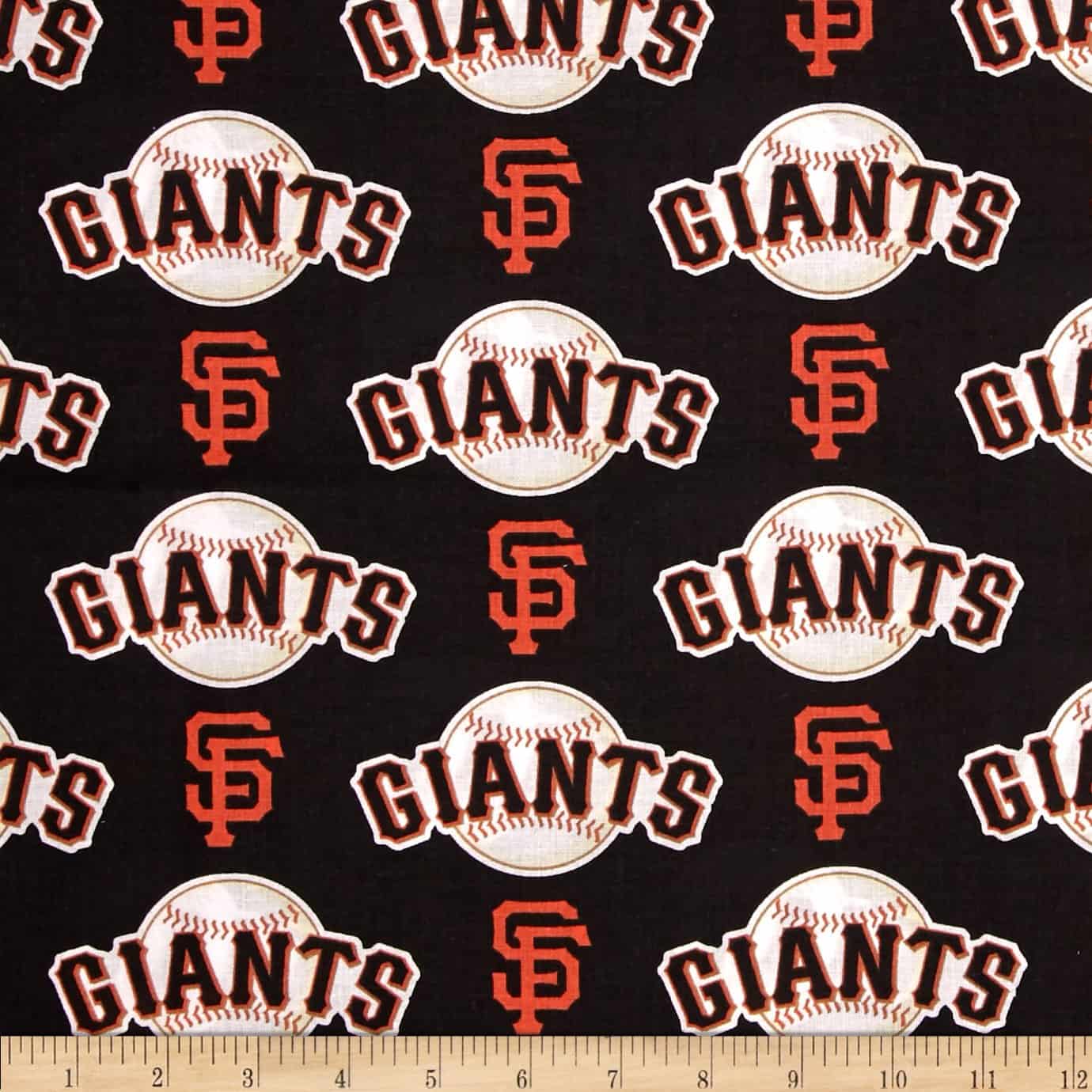 San Francisco Giants MLB Baseball Logo and Name Fabric Traditions Cotton Fabric MLB-6651B