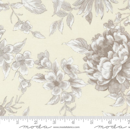 Sandalwood Camellia Floral Opal Natural 3 Sisters Moda Cotton Fabric
