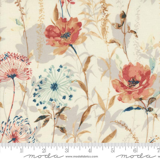 Sandalwood Meadow Floral Opal Multi 3 Sisters Moda Cotton Fabric
