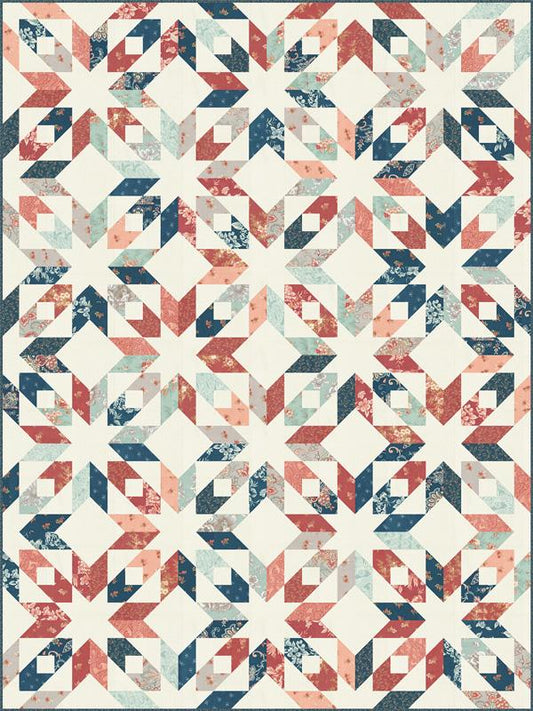 Sandalwood Quilt Kit 60" x 80" 3 Sisters Moda Cotton Fabric