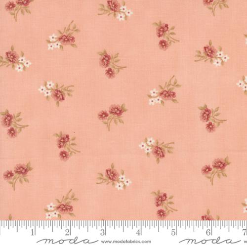 Sandalwood Rosalie Small Floral Rose Quartz 3 Sisters Moda Cotton Fabric