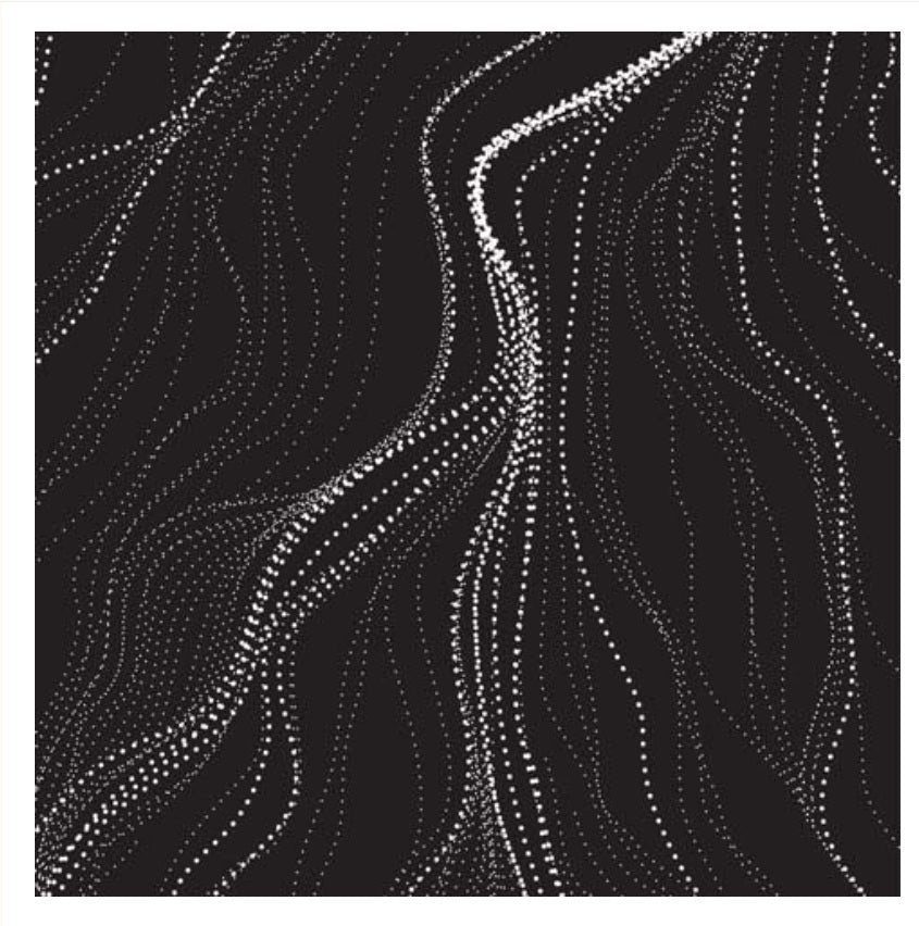 Sandhill Charcoal Anna Pitjara M&S Textiles Australia Cotton Fabric MSTA-SANC-Charcoal