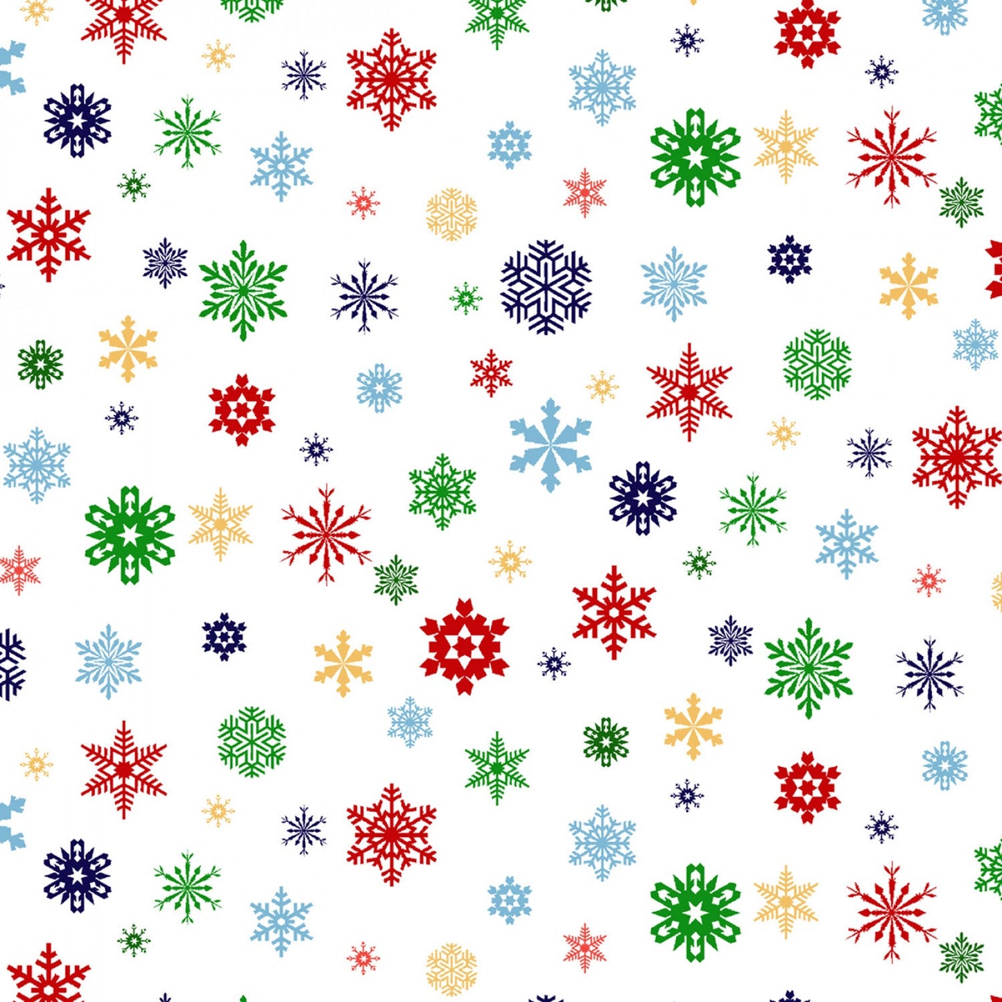 Santa's List Snowflakes Christmas White Morehead Inc Elizabeth's Studio Cotton Fabric