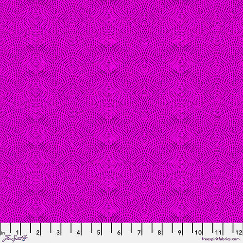Scalloped Hills Orchid Cori Dantini Free Spirit Cotton Fabric