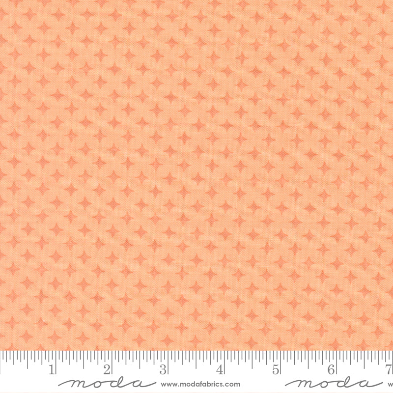 Scenery Diamonds Cantaloupe Peach Elizabeth Hartman Moda Cotton Fabric MD-51275-19