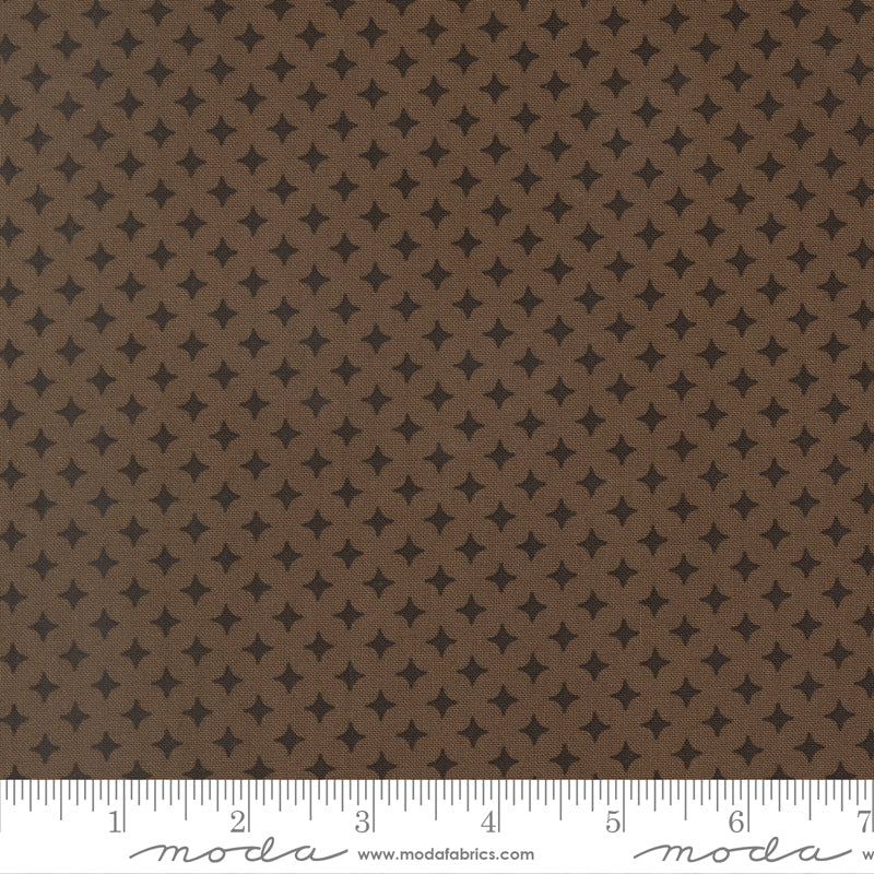 Scenery Diamonds Coal Brown Elizabeth Hartman Moda Cotton Fabric MD-51275-21