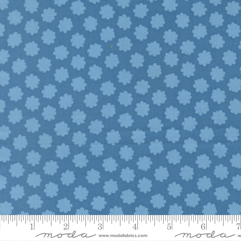Scenery Puffball Coastal Blue Elizabeth Hartman Moda Cotton Fabric MD-51276-15