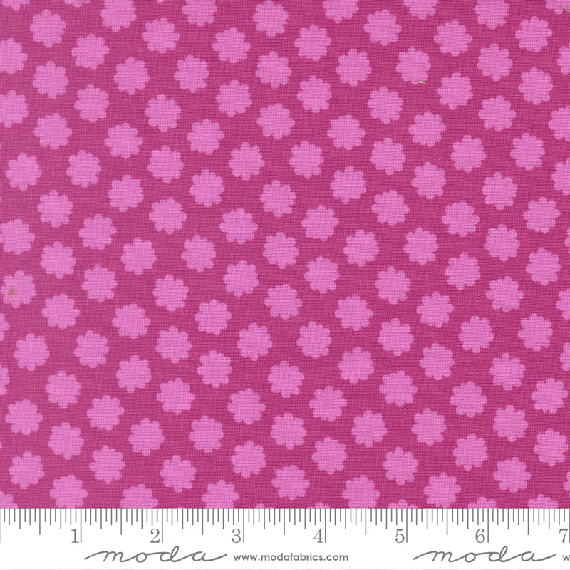 Scenery Puffball Passion Fruit Pink Elizabeth Hartman Moda Cotton Fabric MD-51276-20