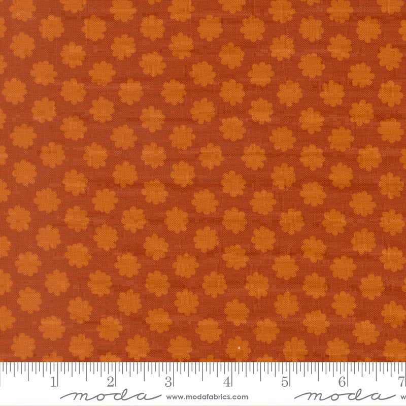 Scenery Puffball Spice Orange Brown Elizabeth Hartman Moda Cotton Fabric MD-51276-22
