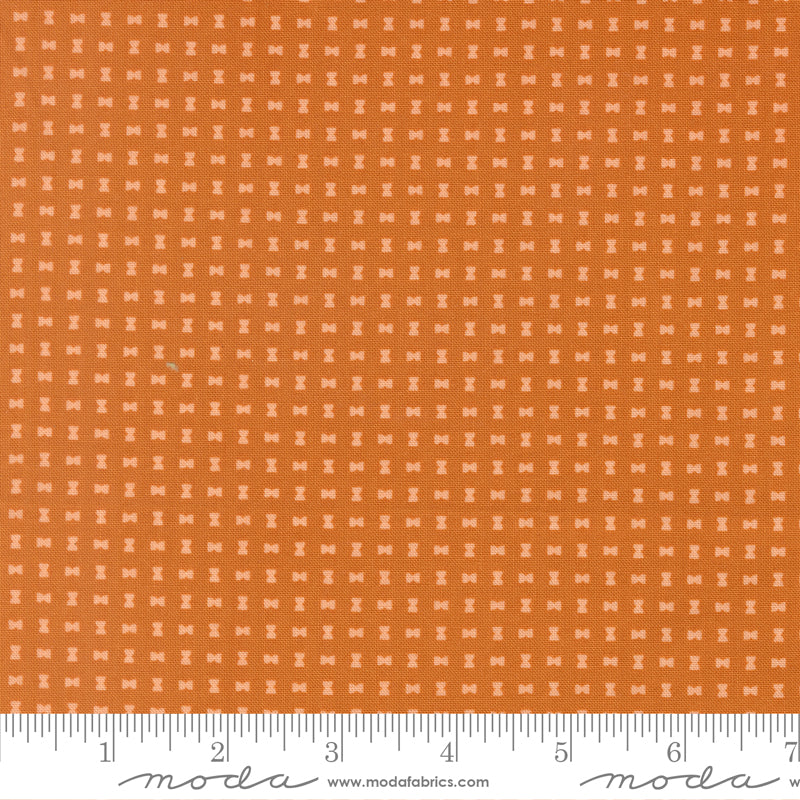 Scenery Spools Pumpkin Orange Elizabeth Hartman Moda Cotton Fabric MD-51277-22