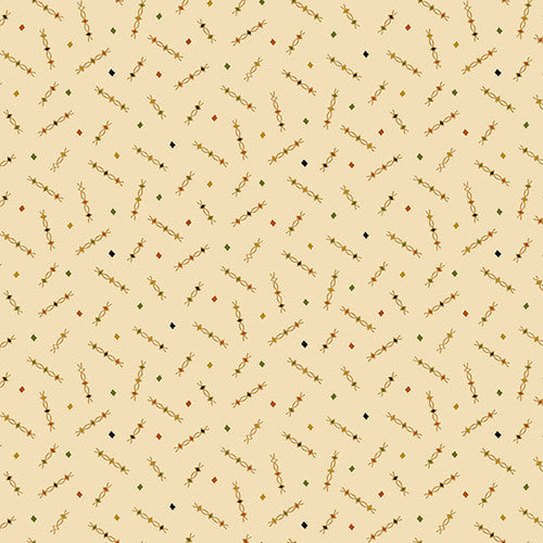 Scrap Basket Favorites Confetti Sprinkles Wheat Cream Kim Diehl Henry Glass Cotton Fabric HG-1530-40