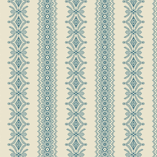 Seabreeze Magnolia Coral Cream Laundry Basket Quilts Andover Cotton fabric