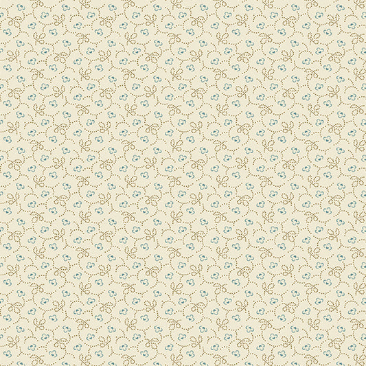 Seabreeze Scallop Powder Cream Laundry Basket Quilts Andover Cotton fabric