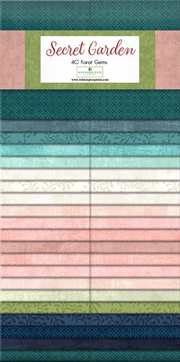 Secret Garden 2.5 Strips Karat Gems Wilmington Prints Cotton Fabric
