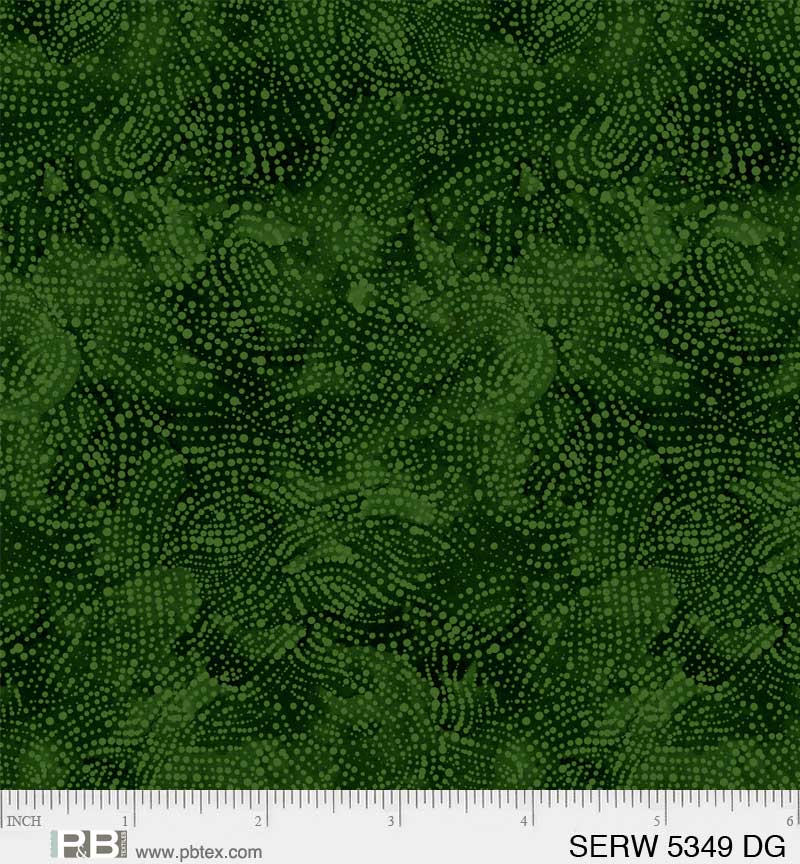 Serenity 108" Wideback Serene Texture Dark Green P&B Textiles Cotton Fabric PB-SERW-5349-DG