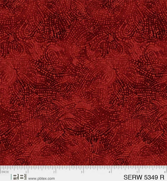Serenity 108" Wideback Serene Texture Red P&B Textiles Cotton Fabric PB-SERW-5349-R