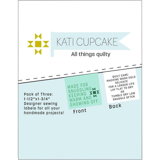 Sew Labels Made Snuggling Keeping Warm and Showing Off Label Tag Kati Cupcake