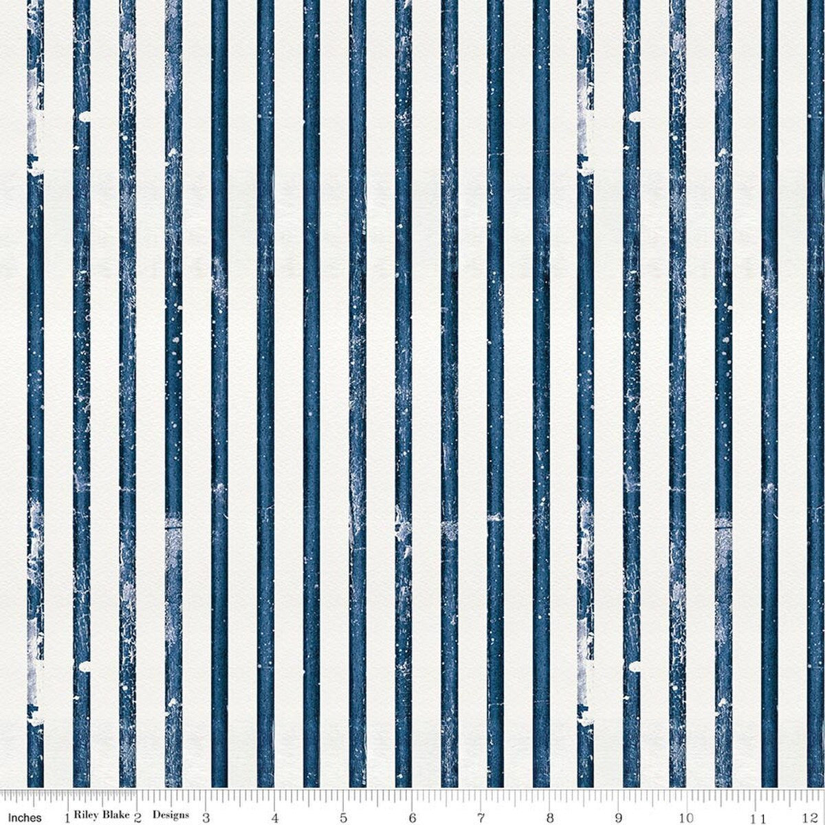 Sew America Faded Stripes Blue J. Wecker Frisch Riley Blake Designs Cotton Fabric RB-C17349-BLUE