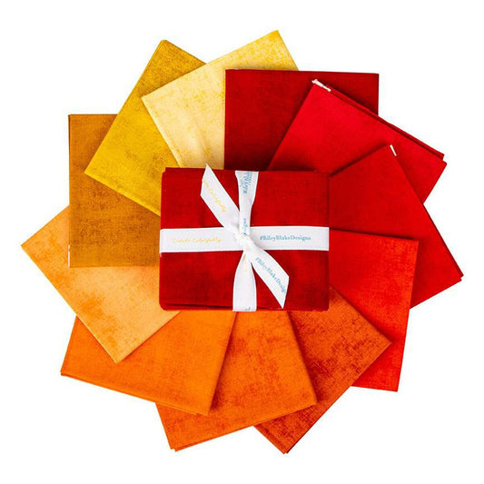 Shades Sunset Fat Quarter Bundle 18"X22" Riley Blake Designs Cotton Fabric RB-FQ-SUN200-11