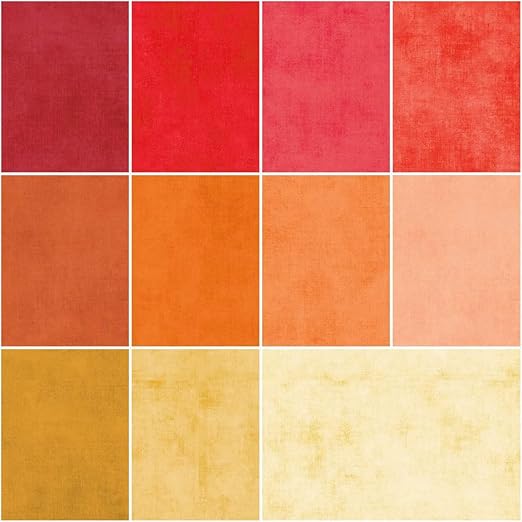 Shades Sunset Fat Quarter Bundle 18"X22" Riley Blake Designs Cotton Fabric RB-FQ-SUN200-11