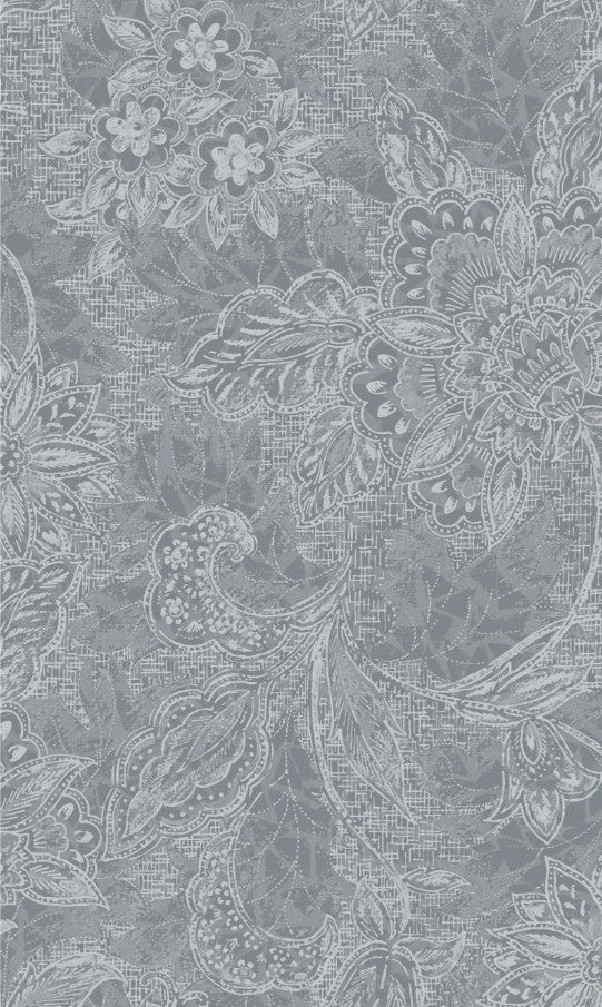 Shadows 118" Wide back Silver Grey Oasis Fabrics Cotton Fabric OA-1830802