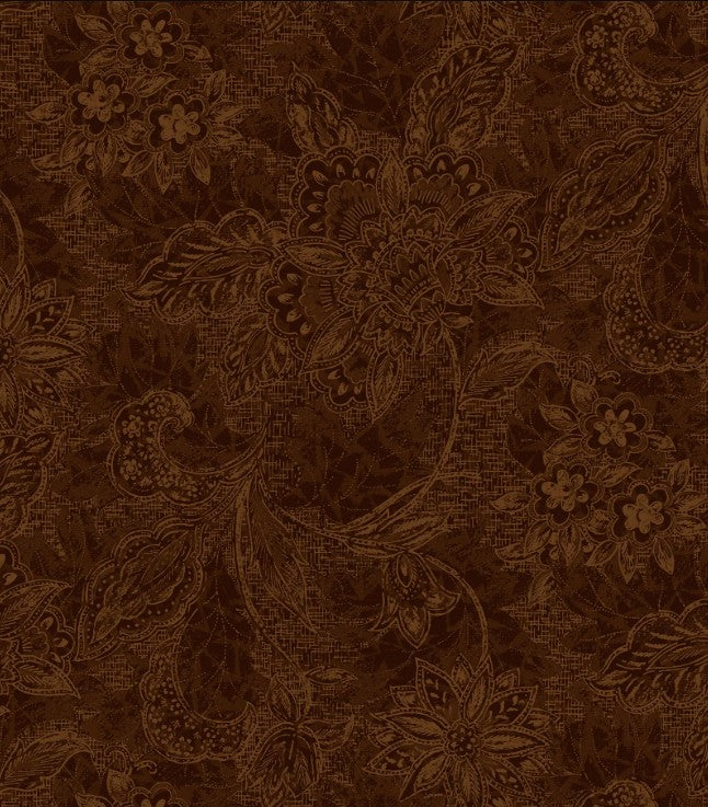 Shadows II 118" Wide back Brown Oasis Fabrics Cotton Fabric OA-1830815