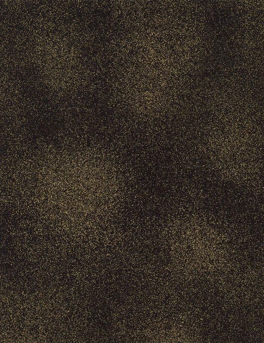 Shimmer Black Gold Metallic Timeless Treasures Cotton Fabric TT-Shimmer-Black