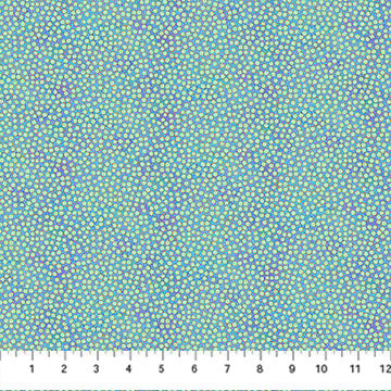 Shimmer Basics Metallic Tiny Dots Deep Sea Blue Deborah Edwards Northcott Cotton Fabric NC-27898M-44 | US Fabric Shop