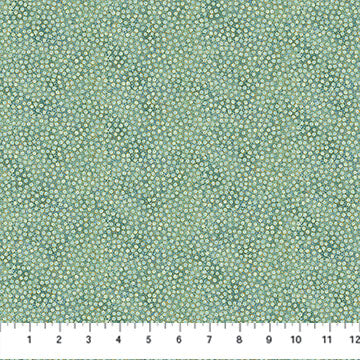 Shimmer Basics Metallic Tiny Dots Dusk Green Deborah Edwards Northcott Cotton Fabric NC-27898M-48 | US Fabric Shop