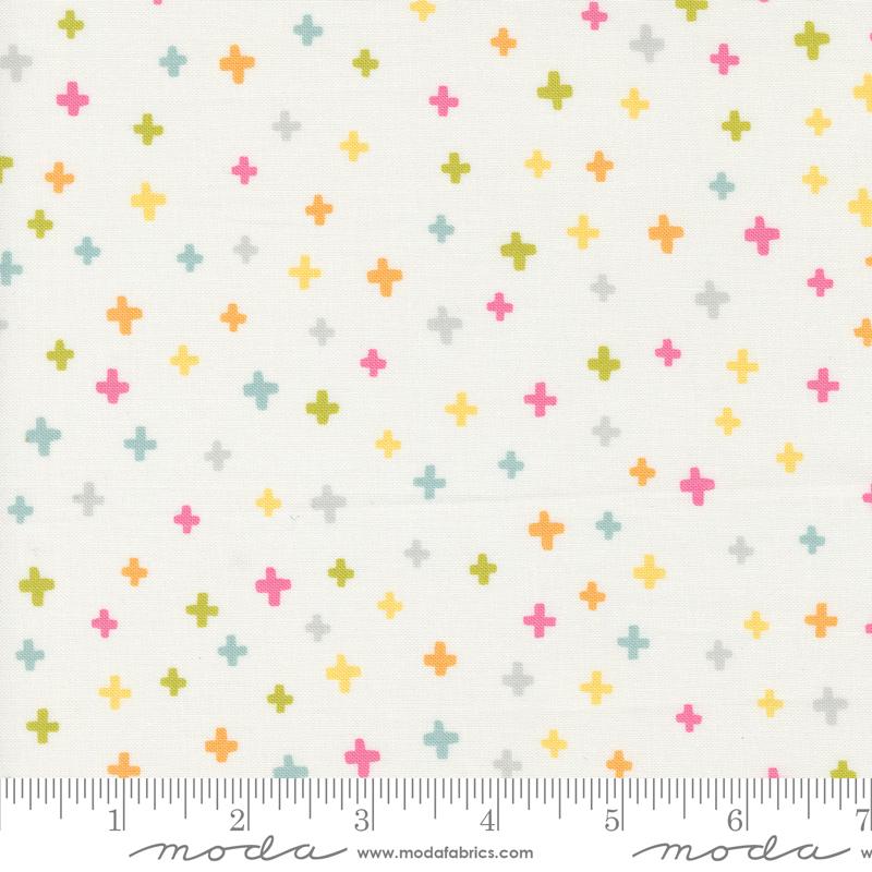Shine Addition Geometric Plus Sign Cloud Multi Sweetwater Moda Cotton Fabric