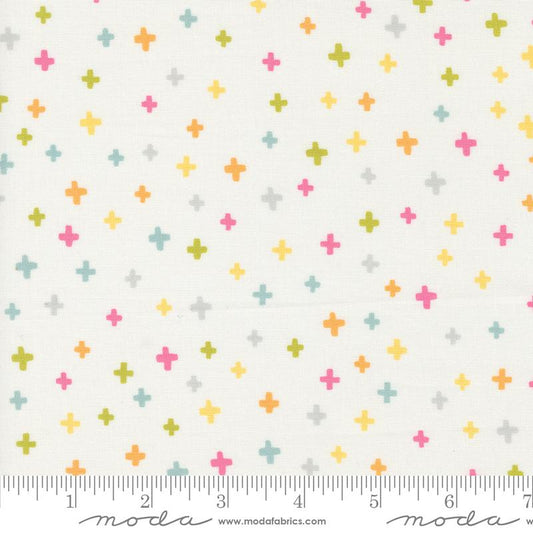 Shine Addition Geometric Plus Sign Cloud Multi Sweetwater Moda Cotton Fabric