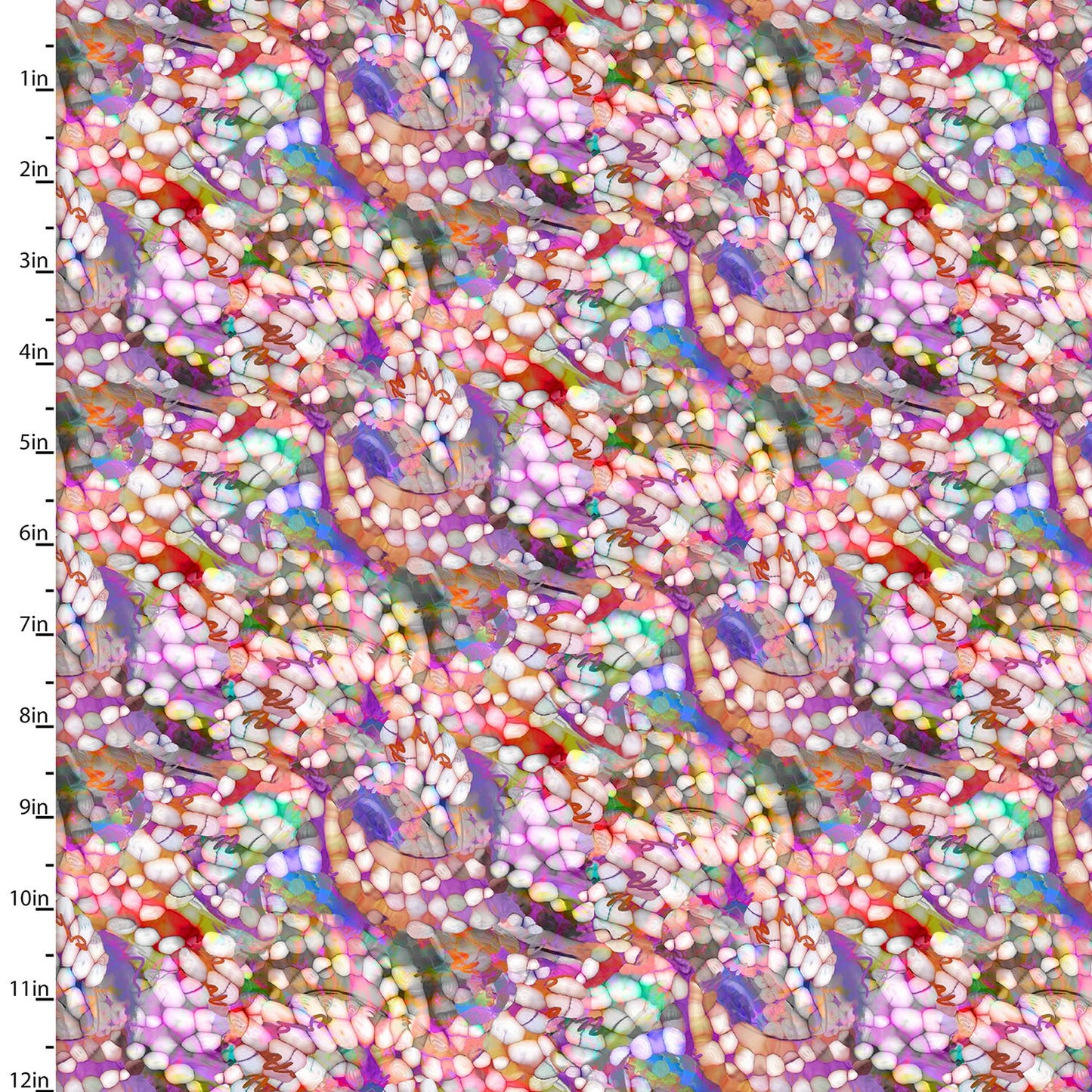 Shining Sea Octopus Texture Multi Connie Haley 3 Wishes Fabrics Cotton Fabric 3W-21687-MLT