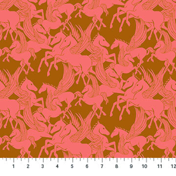 Shooting Star Mythology Taffy Pink Anna Maria Parry Northcott Cotton Fabric NC-AMT119-23V