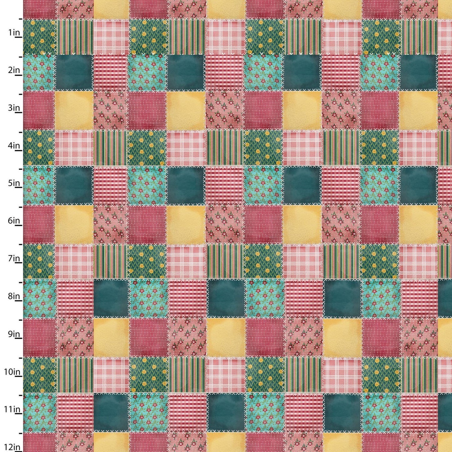 Shop Hop Quilt Perfect Squares Multi Beth Albert 3 Wishes Fabric Cotton Fabric