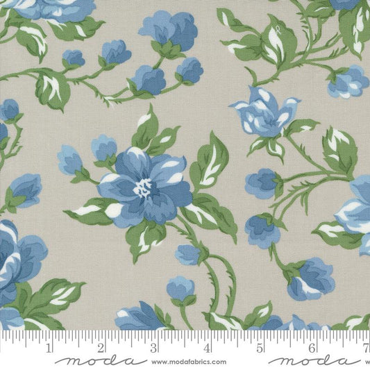 Shoreline Cottage Large Floral Grey Camille Roskelley Moda Cotton Fabric