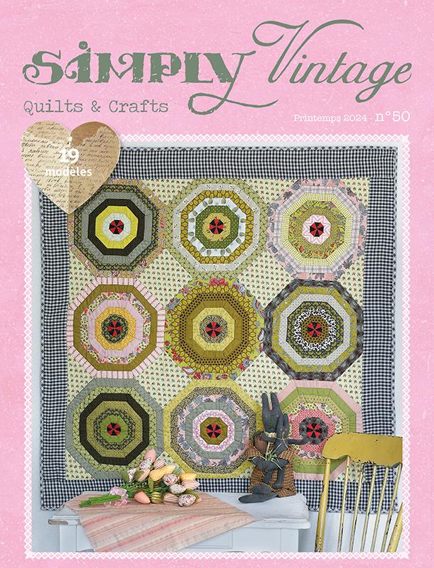 Simply Vintage Magazine Quilt Pattern Quiltmania QM-SV50
