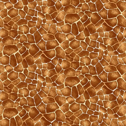 Skin Deep Giraffe Prints Medium Brown Blank Quilting Cotton Fabric BQ-1948-35