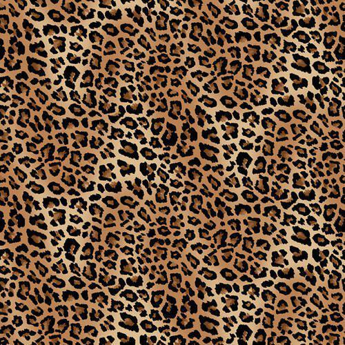 Skin Deep Leopard Prints Brown Blank Quilting Cotton Fabric BQ-1649-39