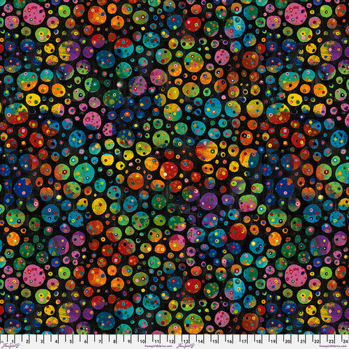 Skylights Speckles Black Sue Penn Free Spirit Cotton Fabric FS-PWSP093.BLACK