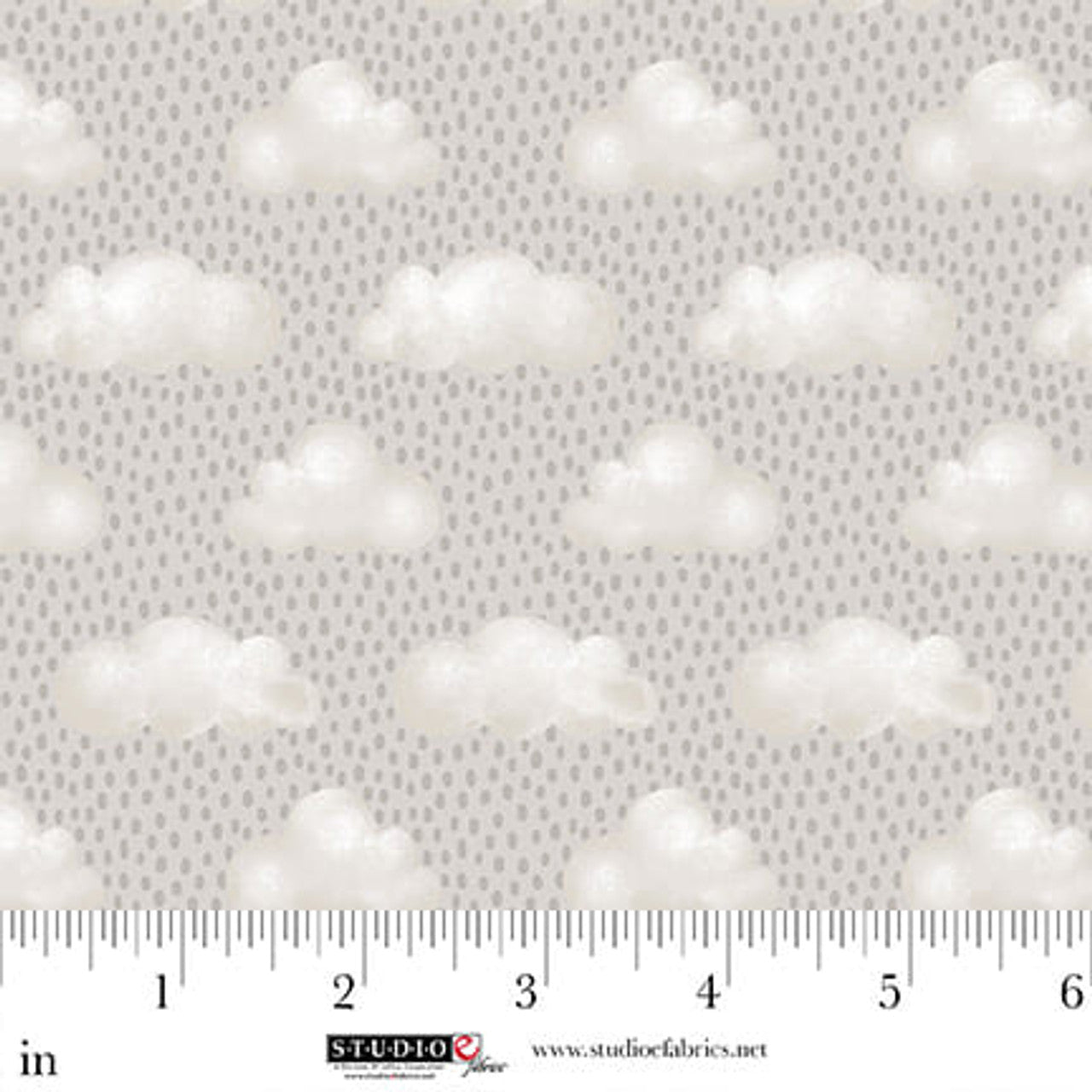 Sleepy Teddy Raindrops Gray Multi Sharla Fults Studio E Cotton Fabric SE-8522-90