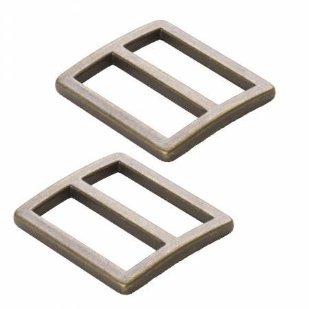 Slider Flat Widemouth 1" Antique Brass 2ct ByAnnie BYA-HAR1SLABTWO