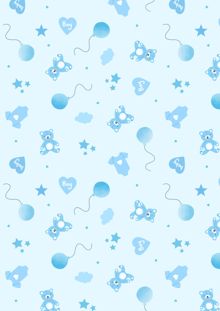 Small Things...Celebration New Baby Boy Toss Blue Lewis and Irene Cotton Fabric LI-SM144A