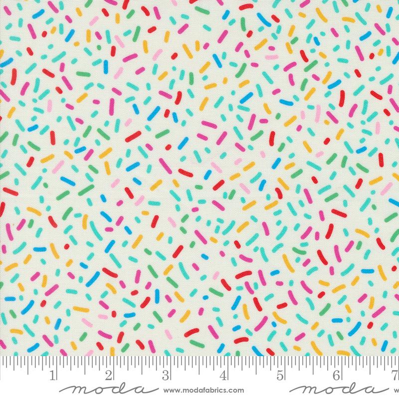 Snack Shack Life Is Better With Sprinkles Cream Crystal Manning Moda Fabrics Cotton Fabric
