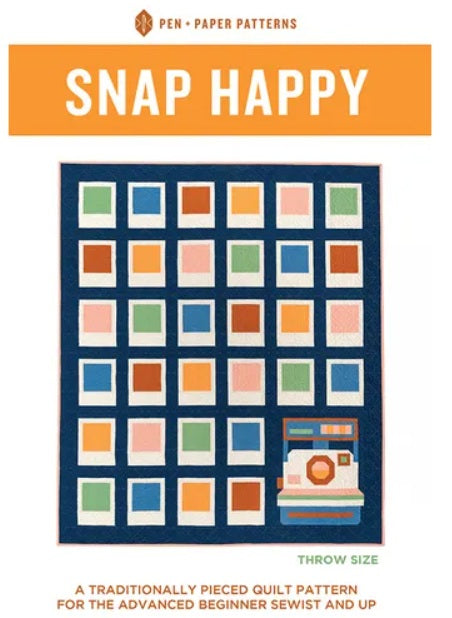 Snap Happy Quilt Pattern 2 different sizes Pen and Paper Patterns PPP-41