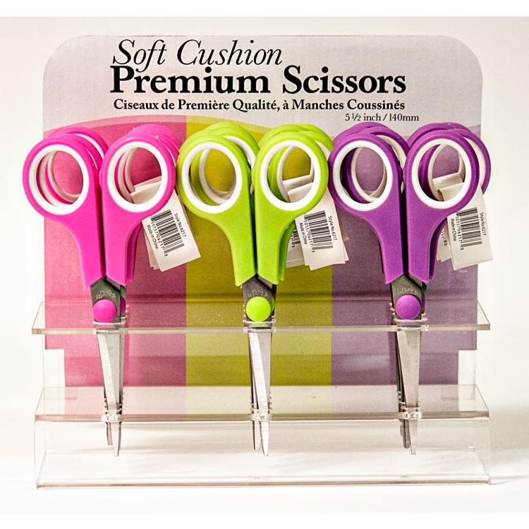 Soft Cushion Scissor 5.5" Assorted Allary ALLARY-6217