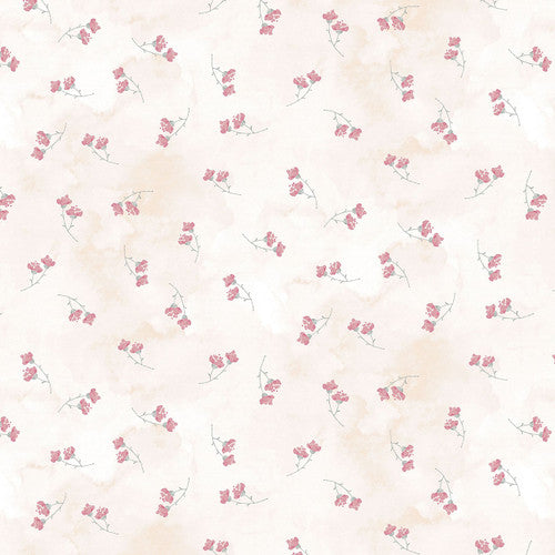 Soft Spoken Peony Lipstick Goldi L. Studio Henry Glass Cotton Fabric HG-1647-22